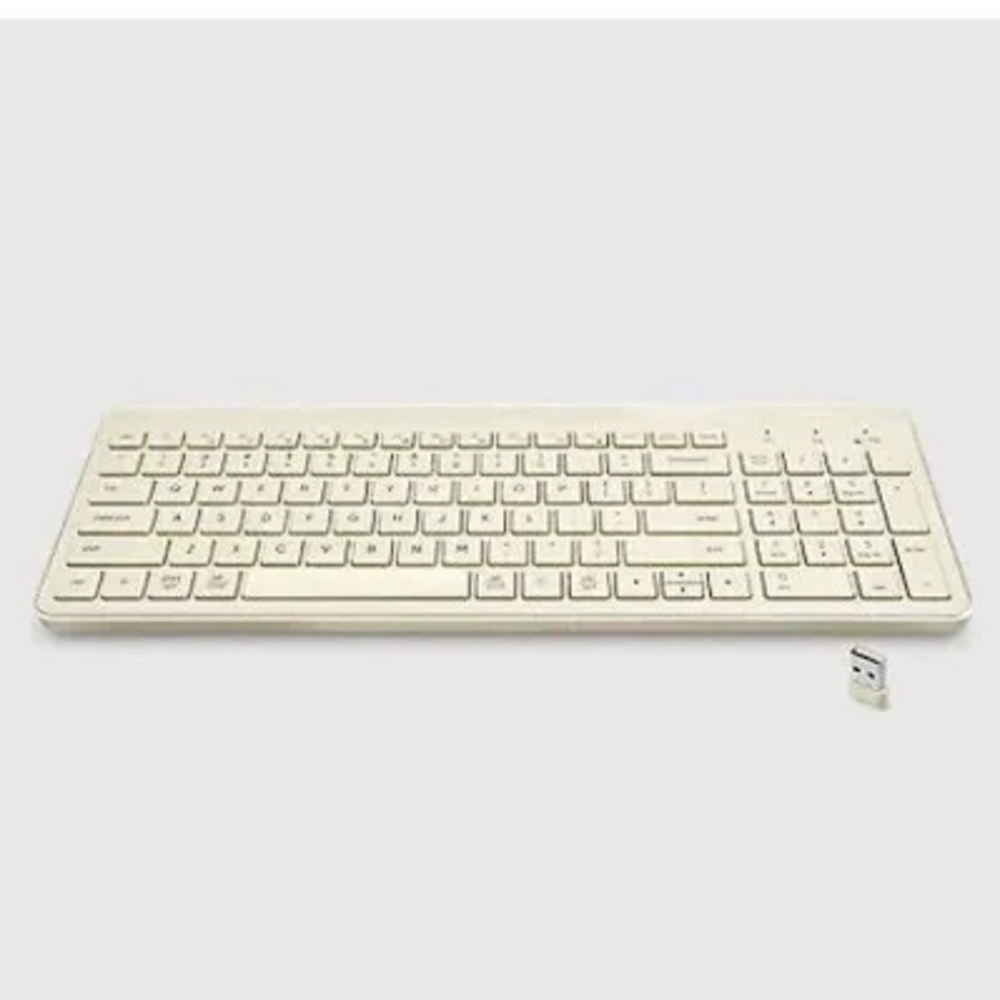 Wireless Cream Keyboard
